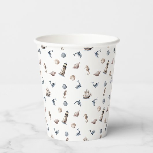 海ささやく! 紙コップ (裏面)