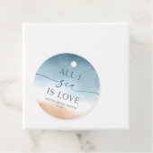 海しか見えない愛 オーシャンビーチ ショア ブライダルシャワー フェイバータグ (インサイチュ)