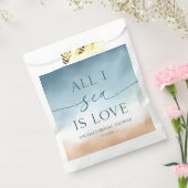 海しか見えない愛 オーシャンビーチ ショア ブライダルシャワー フェイバーバッグ (封をした状態)