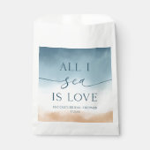 海しか見えない愛 オーシャンビーチ ショア ブライダルシャワー フェイバーバッグ (正面)