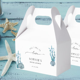 海しか見えない愛 海岸 ナウティカル ブライダルシャワー フェイバーボックス