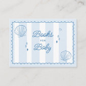 海すぐ手に引き赤ちゃんシャワー本ベビー エンクロージャーカード (正面)