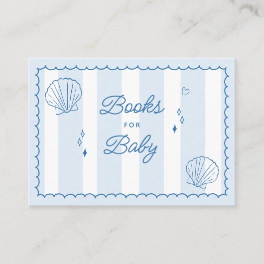海すぐ手に引き赤ちゃんシャワー本ベビー エンクロージャーカード (正面)