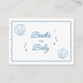 海すぐ手に引き赤ちゃんシャワー本ベビー エンクロージャーカード (正面)