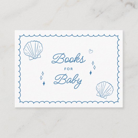 海すぐ手に引き赤ちゃんシャワー本ベビー エンクロージャーカード (正面)