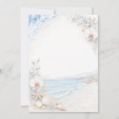 海だけが愛 Beach Bridal Shower 招待状 (裏面)