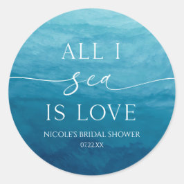 海でしか見られない愛 オーシャンビーチ シー ブライダルシャワー ラウンドシール