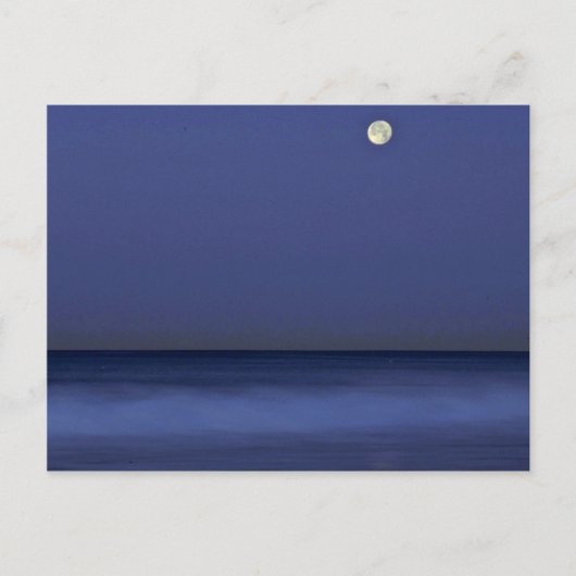 海での夜 ポストカード (正面)