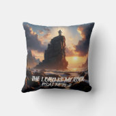 海での孤独この主は私の岩 クッション (裏面)