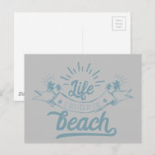 海での生活はもっと良い ポストカード (正面/裏面)