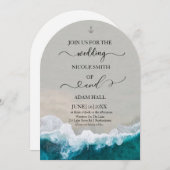 海での結婚式招待状 招待状 (正面/裏面)