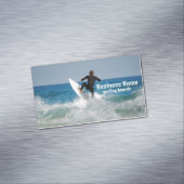 海でサーファー。カスタマイズ可能な名刺 マグネット名刺 (インサイチュ)