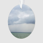 海で嵐が吹き荒れる オーナメント (正面)