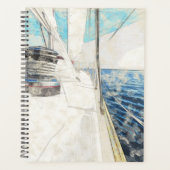 海で帆船のスケッチプランナー- 航海の プランナー手帳 (正面)