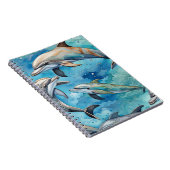 海で泳ぐイルカ ノートブック (右側)