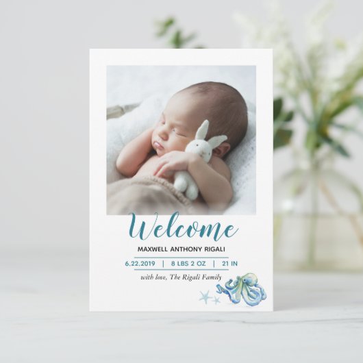 『海で生まれたというお知らせ』 出欠カード (スタンド正面)