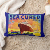 海で硬化したブランドのレモンのクラートラベルプリント ランバークッション (ブランケット)