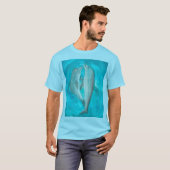 海で野生のまま自由に戯れる2頭のイルカ   Tシャツ (正面フル)