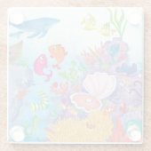 海で ガラスコースター (裏面)