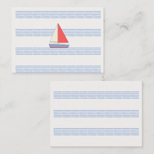 海で ノートカード (正面/裏面)