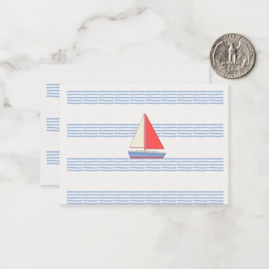 海で ノートカード (正面/裏面インサイチュ)