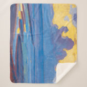 海で |ピートモンドリアン | シェルパブランケット (正面)