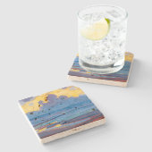 海で |ピートモンドリアン | ストーンコースター (横)