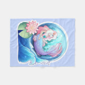 海で フリースブランケット (正面(横))