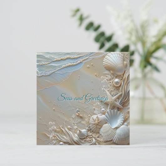 海とあいさつヒトデの貝真珠 カード (スタンド正面)