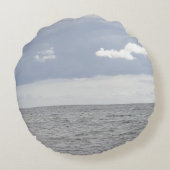 海とかわいらし雲 ラウンドクッション (裏面)