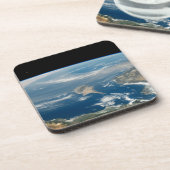 海とキプロス地中海の島の上のほこり コースター (左側)