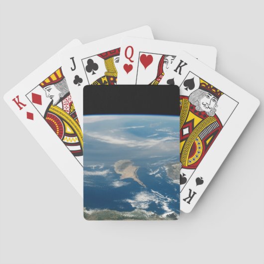 海とキプロス地中海の島の上のほこり トランプ (裏面)