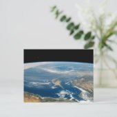 海とキプロス地中海の島の上のほこり ポストカード (スタンド正面)