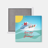 海とグリーツクルーズクリスマスドア マグネット (正面/裏面)