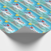 海とグリーツクルーズクリスマス ラッピングペーパー (角)