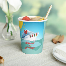 海とグリーツクルーズクリスマス 紙コップ