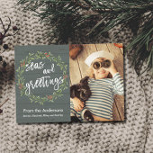 海とグリーティングの航海のクリスマスフォト シーズンカード