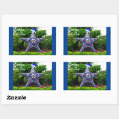 海とグリーティングをあなたに、サニー・フロリダのクリスマスより 長方形シール (シート)