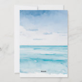 海とグリーティングコースタルクリスマスウォーターの色 シーズンカード (裏面)