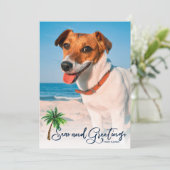 海とグリーティングコーストクリスマスクリスマスカード3-Photo シーズンカード (スタンド正面)