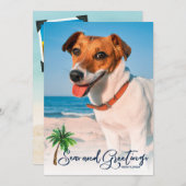 海とグリーティングコーストクリスマスクリスマスカード3-Photo シーズンカード (正面/裏面)