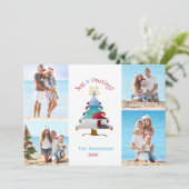 海とグリーティングフォトビーチクリスマス シーズンカード (スタンド正面)