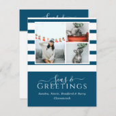 海とグリーティングブルー3写真クリスマス (正面/裏面)