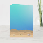 海とグリーティング海クリスマスツリー非写真 シーズンカード (裏面)