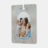 海とグリーティング海海洋ライフアーチフォトフレーム メタルオーナメント (正面左)