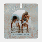 海とグリーティング海海洋ライフアーチフォトフレーム メタルオーナメント (裏面)