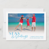 海とグリーティング オーシャンビーチ ホリデーカード (正面)