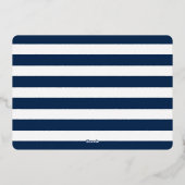 海とグリーティング シングル フォト 航海 箔シーズンカード (裏面)