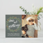 海とグリーティング nautical クリスマスの写真 シーズンカード (スタンド正面)