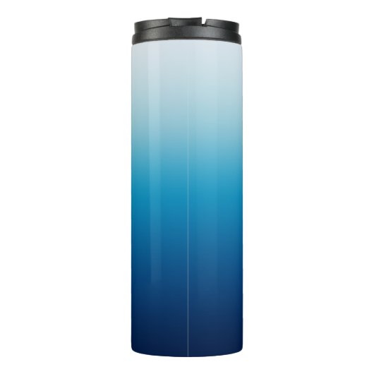 海とスカイブルーグラデーションパーソナライズされた タンブラー (裏面)